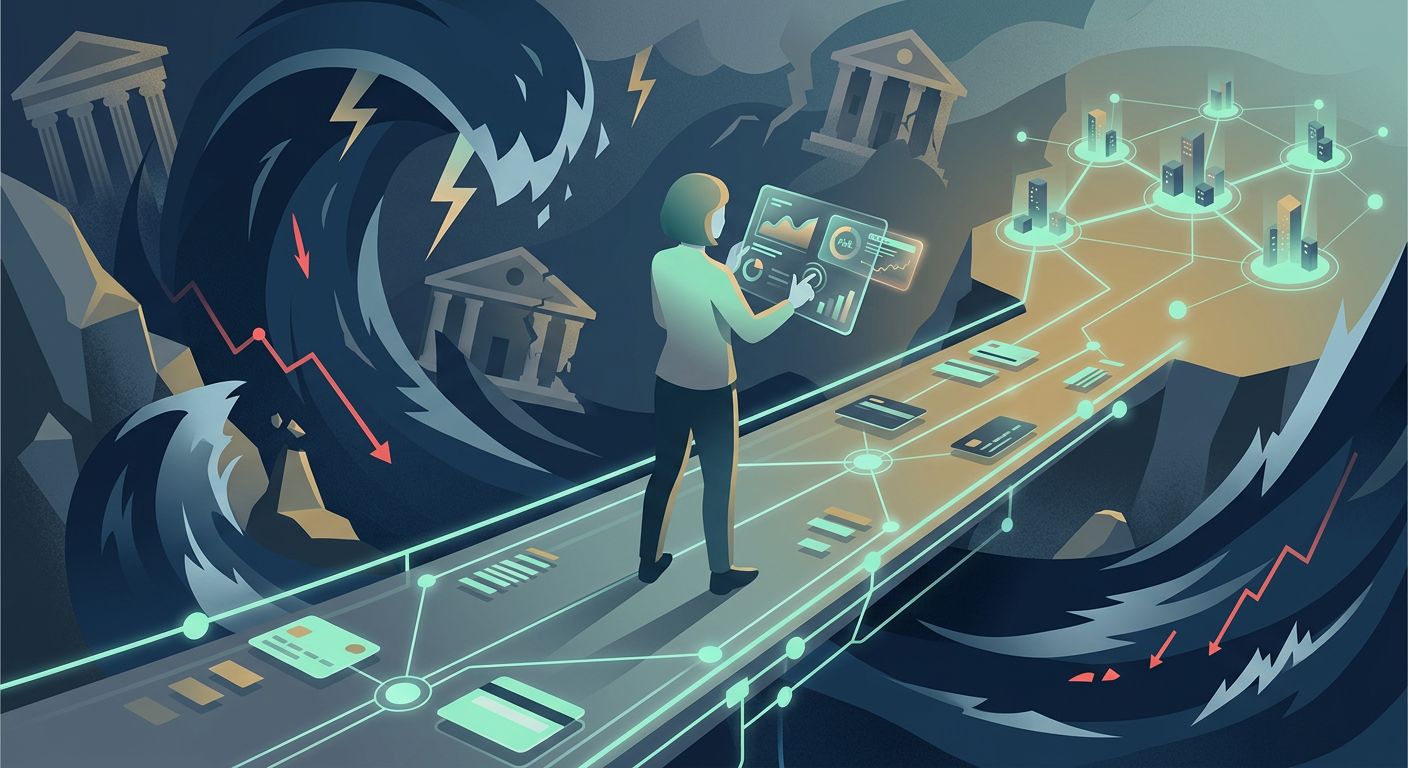 Illustration for Navigating fintech credit risk in a turbulent economy